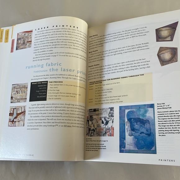 NWT Imagery on Fabric BOOK Jean Ray Laury 1997 Textile Printing Creativity - Picture 13 of 17